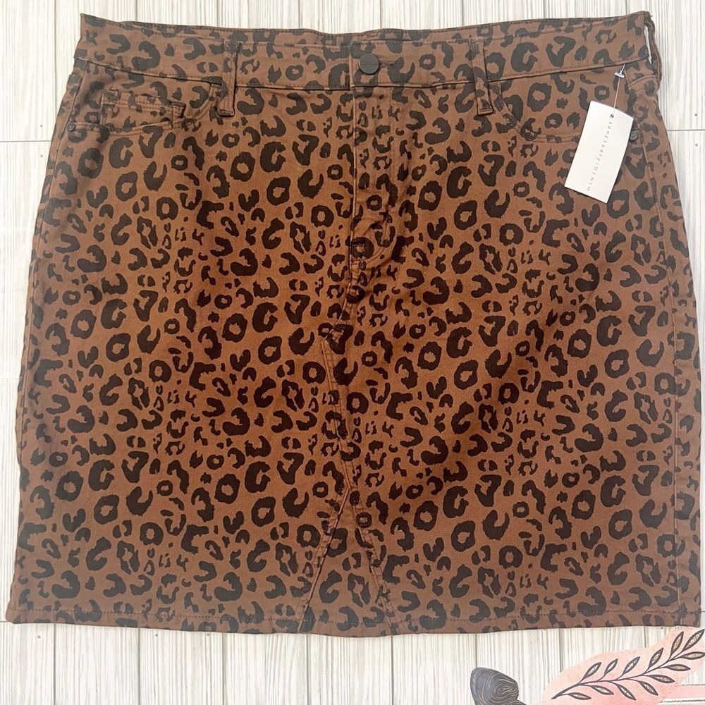 Sanctuary Leopard Print Brown Skirt, animal print